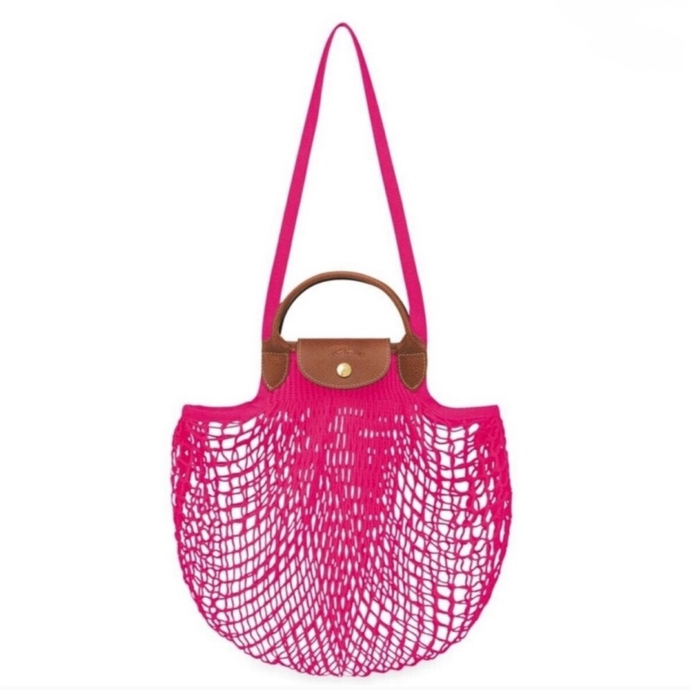Brown and Pink Women's Handbag
